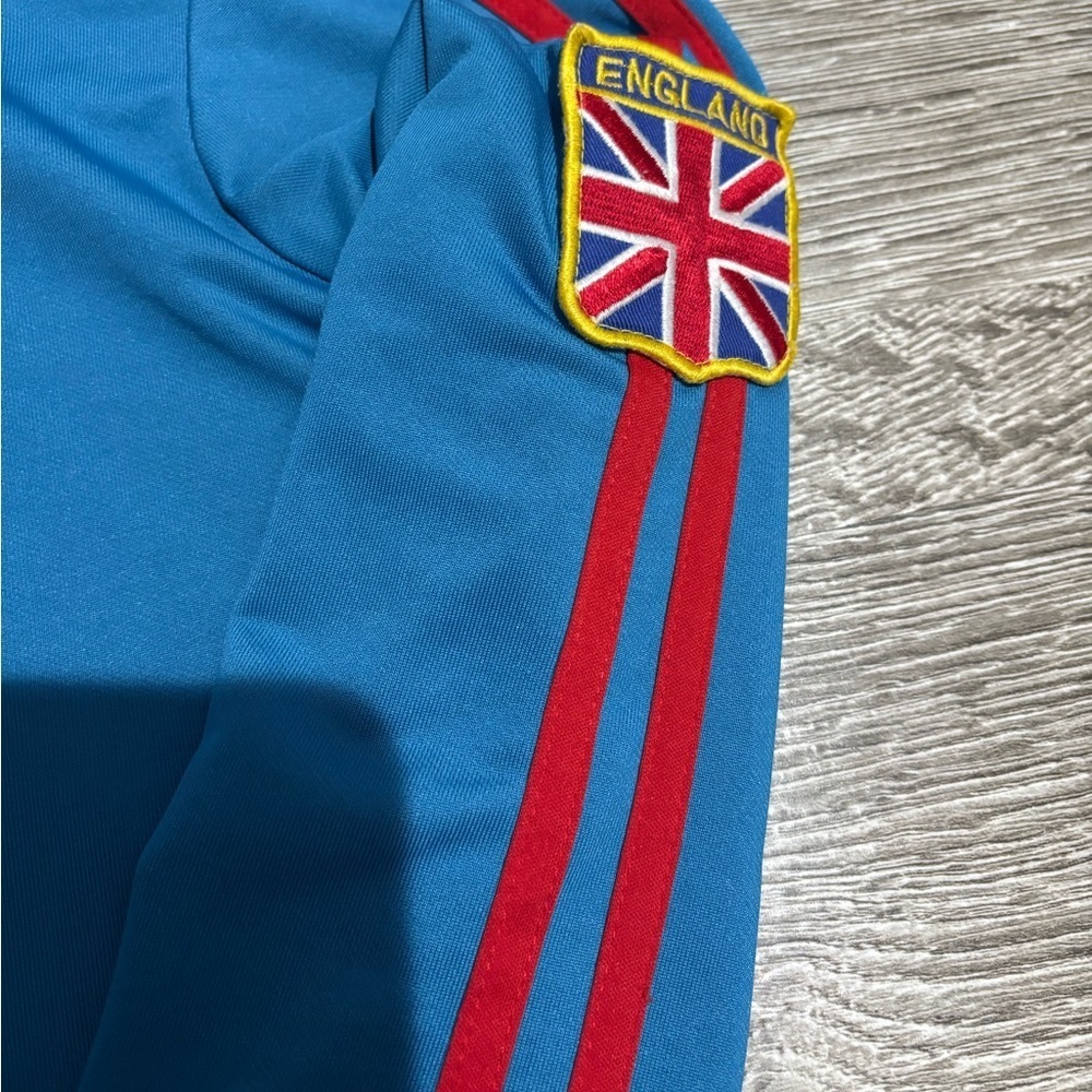 Y2K England Racing Stripe Track Jacket Fitted Small - Picture 6 of 11